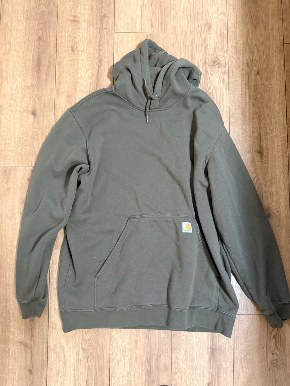 Carhartt Olive Green Hooded Sweatshirt